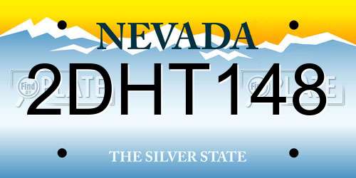2DHT148 Nevada License Plate