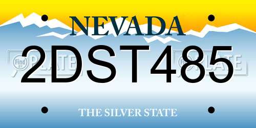 2DST485 Nevada License Plate