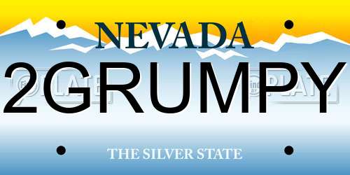 2GRUMPY Nevada License Plate