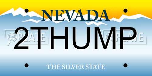 2THUMP Nevada License Plate