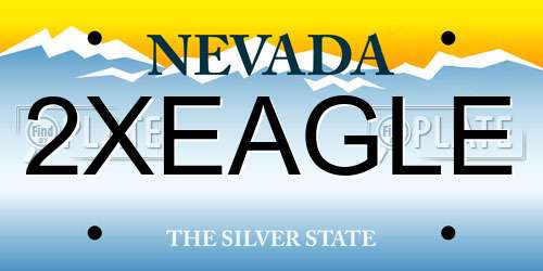 2XEAGLE Nevada License Plate