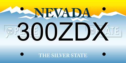 300ZDX Nevada License Plate