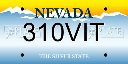 310VIT Nevada License Plate
