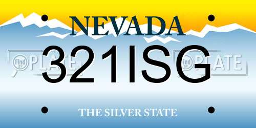 321ISG Nevada License Plate