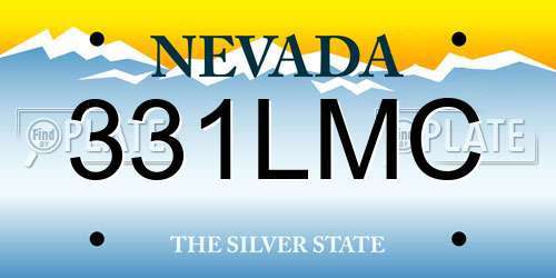 331LMC Nevada License Plate