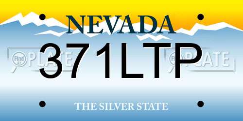 371LTP Nevada License Plate