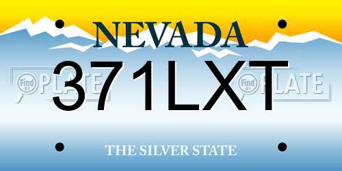 371LXT Nevada License Plate