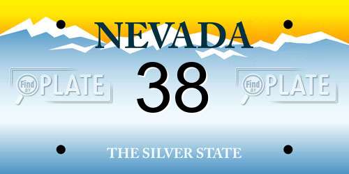 38 Nevada License Plate