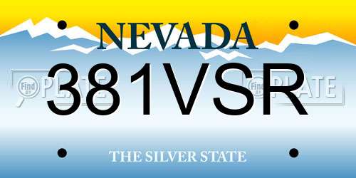 381VSR Nevada License Plate