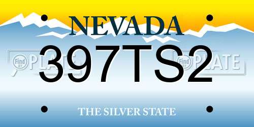 397TS2 Nevada License Plate
