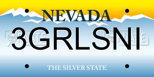 3GRLSNI Nevada License Plate
