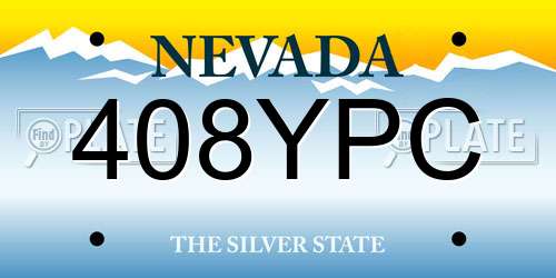 408YPC Nevada License Plate