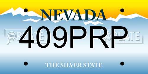 409PRP Nevada License Plate