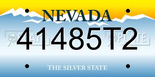 41485T2 Nevada License Plate