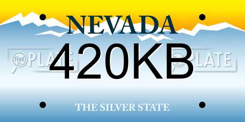 420KB Nevada License Plate