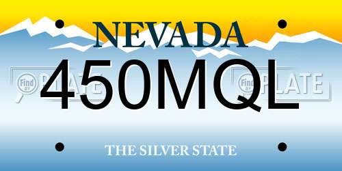 450MQL Nevada License Plate