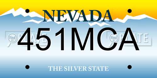 451MCA Nevada License Plate