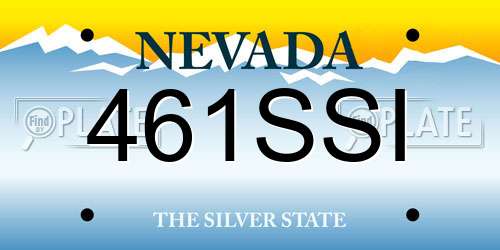 461SSI Nevada License Plate