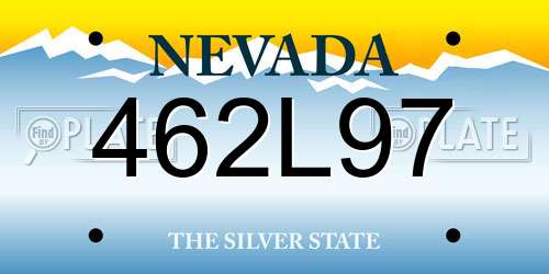 462L97 Nevada License Plate