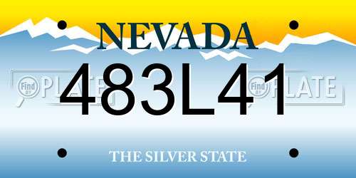 483L41 Nevada License Plate