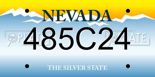 485C24 Nevada License Plate