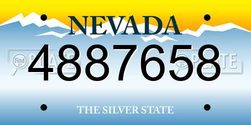 4887658 Nevada License Plate