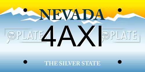 4AXI Nevada License Plate