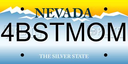 4BSTMOM Nevada License Plate