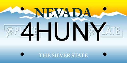 4HUNY Nevada License Plate