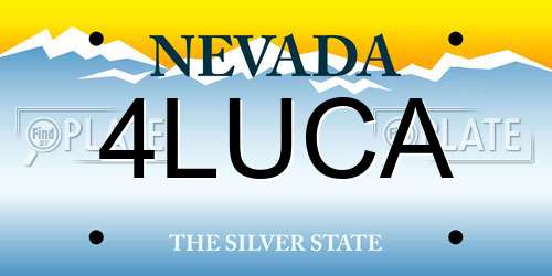 4LUCA Nevada License Plate