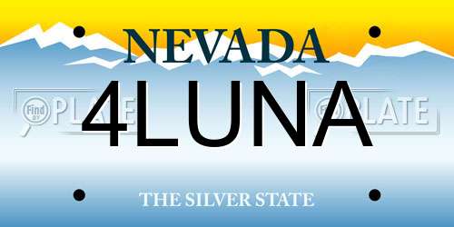 4LUNA Nevada License Plate