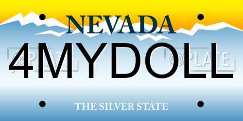 4MYDOLL Nevada License Plate