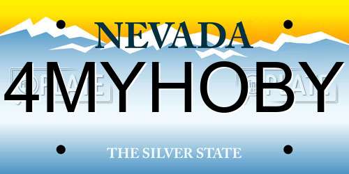 4MYHOBY Nevada License Plate