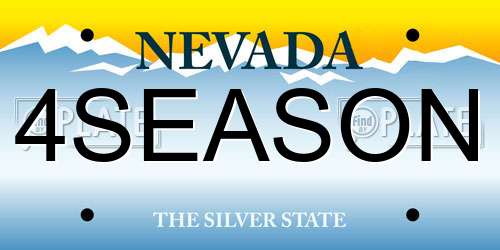 4SEASON Nevada License Plate