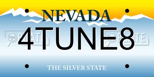 4TUNE8 Nevada License Plate
