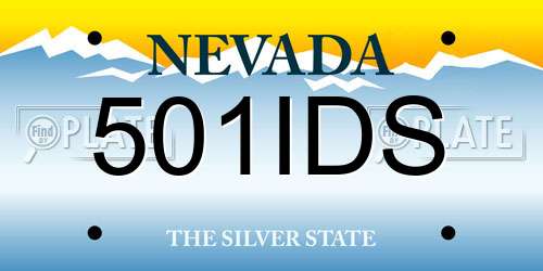 501IDS Nevada License Plate