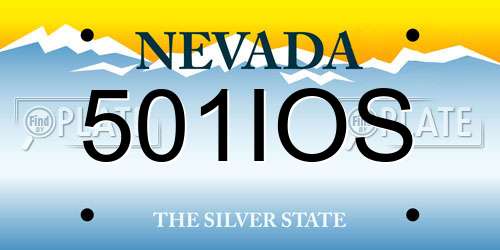 501IOS Nevada License Plate
