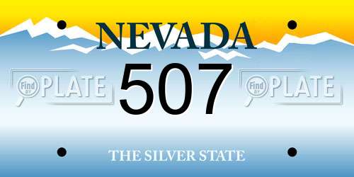 507 Nevada License Plate