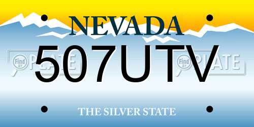 507UTV Nevada License Plate