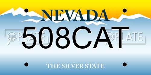 508CAT Nevada License Plate