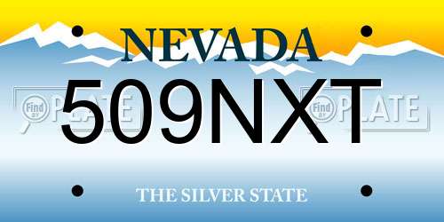 509NXT Nevada License Plate