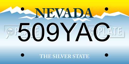 509YAC Nevada License Plate