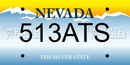513ATS Nevada License Plate