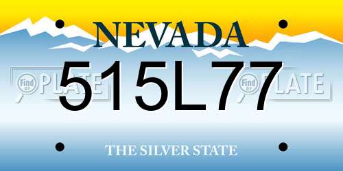 515L77 Nevada License Plate