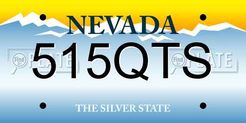 515QTS Nevada License Plate