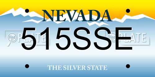 515SSE Nevada License Plate