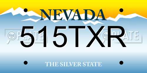 515TXR Nevada License Plate