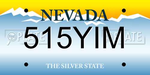 515YIM Nevada License Plate