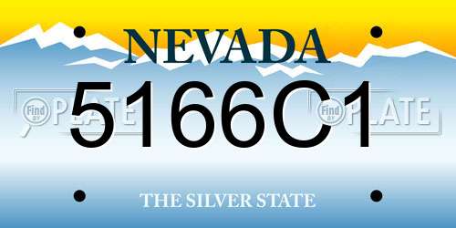 5166C1 Nevada License Plate