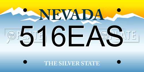 516EAS Nevada License Plate
